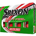 スリクソン ソフトフィール 2020 ゴルフボール ビビッドカラー マット仕上げ 艶消し SRIXON GOLF BALL SOFT FEEL VIVID USA直輸入品 レッド