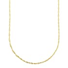 [フェアリーカレット] 18金ネックレス K18 スクリューチェーン 45cm (幅1.4mm 約2g)