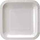 ストリックスデザイン 紙皿 スクエアペーパープレート 50枚 ホワイト 18×18cm 使い捨て 食器 角皿 環境に優しい エコ アウトドア SD-708