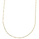[フェアリーカレット] 18金ネックレス K18 スクリューチェーン 40cm (幅0.9mm 約0.75g)