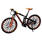 シンプルチョコ 自転車 おもちゃ 玩具 ハンドル 3色 MTB マウンテンバイク 模型 1/10 (オレンジ)