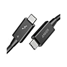 Anker USB-C & USB-C Thunderbolt 4 100W ケーブル 0.7m ブラック 100W出力 8K対応 40 Gbps 高速データ転送 MacBook Air Pro iPad Pro 他対応