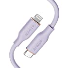 Anker PowerLine ・ Flow USB-C & ライトニング ケーブル MFi認証 Anker絡まないケーブル USB PD対応 シリコン素材採用 iPhone 13 / 13 mini / 13 Pro / 13 Pro Max