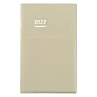 コクヨ ジブン手帳 Biz mini 手帳 2022年 B6 スリム ライトベージュ ニ-JBM1LS-22 2021年 12月始まり