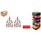 キッズ 積み木 組体操 人間ピラミッド　積み立てブロック　ABS製 (32個＋タワー)