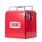 チャムス (CHUMS) スチールクーラーボックス レッド 12L CH62-1803-R001-00 H31×W29×D23cm