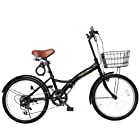 AIJYU CYCLE 自転車 折りたたみ自転車 20 インチ ミニベロ [AJ-0201] (ブラック)