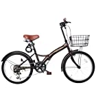 AIJYU CYCLE 自転車 折りたたみ自転車 20 インチ ミニベロ [AJ-0201] (ブラウン)