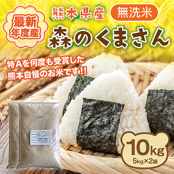 米 10kg 5kg×2袋 無洗米 ひのひかり 熊本産 令和4年産 精米 うるち 白米 お米 ご飯