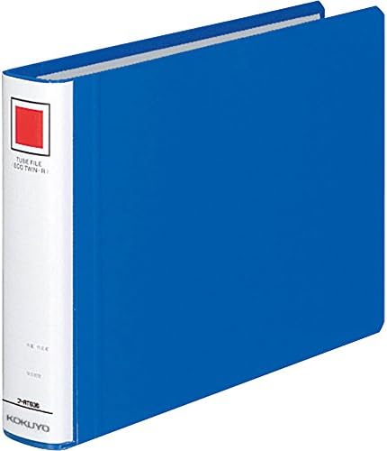 コクヨ ファイル パイプ式ファイル エコツインR(両開き) B5 2穴 300枚収容 青 フ-RT636B