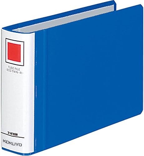 コクヨ ファイル パイプ式ファイル エコツインR(両開き) B6 2穴 300枚収容 青 フ-RT638B