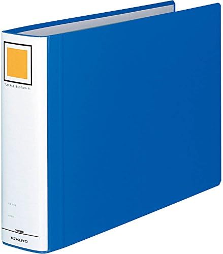 コクヨ ファイル パイプ式ファイル エコツインR(両開き) B4 2穴 600枚収容 青 フ-RT669B