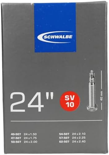 SCHWALBE(シュワルベ) 24×1.50/2.40用チューブ 仏式 40㎜バルブ 10SV