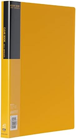 コクヨ ファイル クリアファイル ベーシック A4 40ポケット 黄 ラ-B40Y