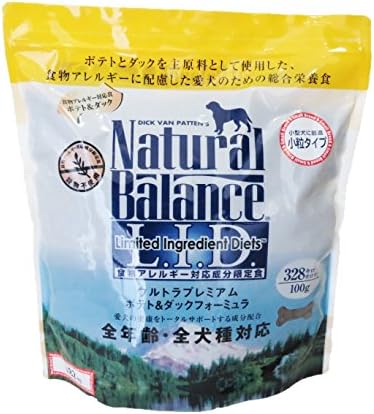 ナチュラルバランス ポテト&ダック 小粒 アレルギー専用 (全犬種/全年齢対応) 1.82kg