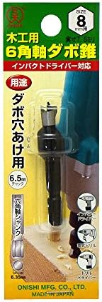 大西工業 6角軸ダボ錐(NO.22) 8mm用mm