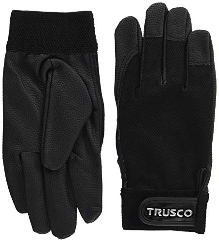 TRUSCO(トラスコ) PU厚手手袋 Lサイズ ブラック TPUG-B-L
