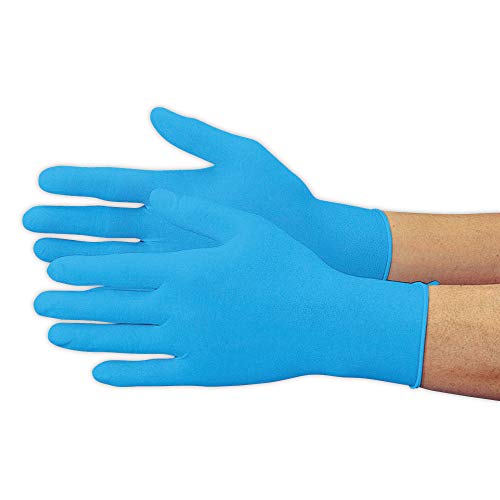 おたふく手袋 使い捨て手袋 (ニトリルゴム 食適 粉無し ディスポ) #256 ブルー S (100枚組)
