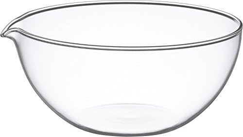 iwaki(イワキ) AGCテクノグラス 耐熱ガラス ボウル 注ぎ口付き 500ml 外径15.2cm 電子レンジ/オーブン/食洗器対応 食材を混ぜやすい広口デザイン 安定しやすい低重心設計 KB914