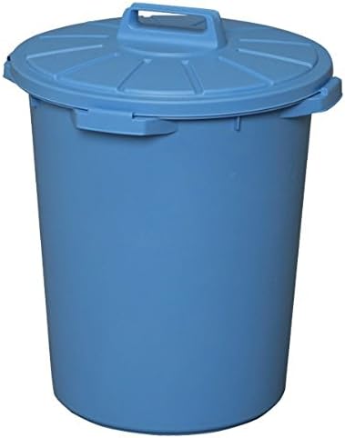 アイリスオーヤマ ゴミ箱 丸型 ブルー 45L 直径46.5×高さ54.5cm MA-45