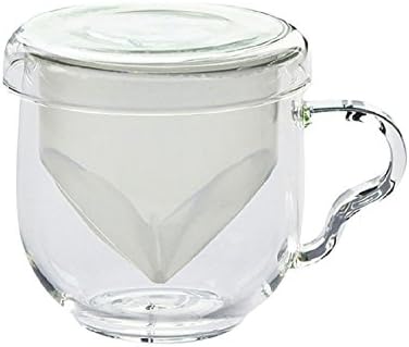 セレック (CELEC) 「 チャミエル ティーメイト 」 R型 マグカップ(茶こし付) クリア 3800038