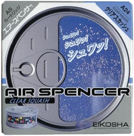 エアースペンサー(Air Spencer)栄光社 車用 芳香消臭剤 エアースペンサー カートリッジ 置き型 詰め替え用クリアスカッシュ A24
