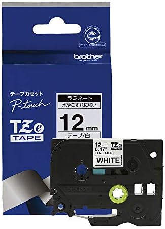 (brother純正)ピータッチ ラミネートテープ TZe-231 幅12mm (黒文字/白)