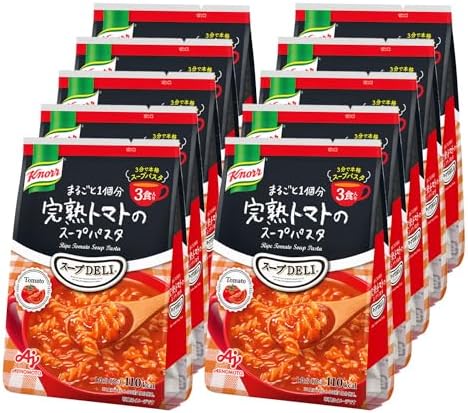 味の素 クノール スープDELI 完熟トマトの スープパスタ (29.4g×3食)×10袋