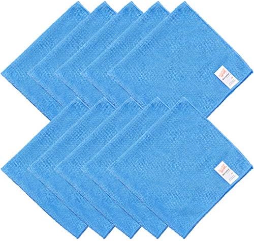 スリーエム(3M) 3M マイクロファイバー クロス ふきん 雑巾 業務用 青 10枚 スコッチブライト WC2012 RED