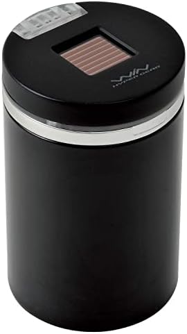 セイワ(SEIWA) 車内用品 灰皿 ソーラー缶アッシュ4 ドリンクホルダー型 ブラック LED付き W639