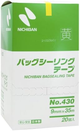 ニチバン バッグシーリング テープ No.430 20巻入 9mm×35m 黄 430Y