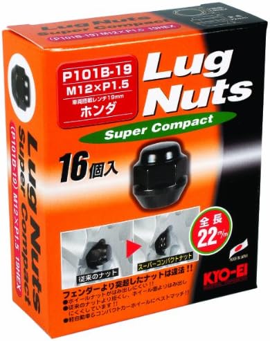 KYO-EI ( 協永産業 ) ラグナットスーパーコンパクト ( 個数:16個入 ) ( 袋タイプ 19HEX ) M12 x P1.5 P101B-19-16P 鉄