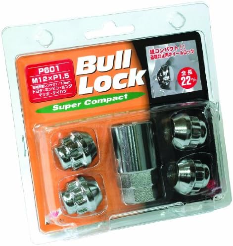 KYO-EI ( 協永産業 ) Bull Lock Super Compact ブルロックスーパーコンパクト ( 袋タイプ 21HEX ) M12 x P1.5 ( 個数：4P ) ( 品番 ) P601