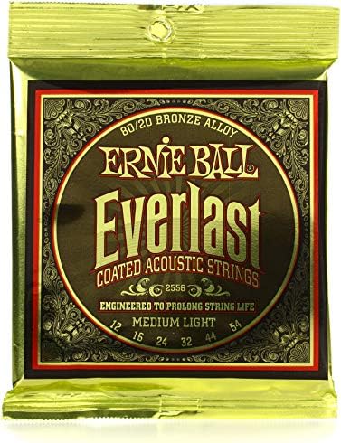 ERNIE BALL 2556 アコースティックギター弦 (12-54) EVERLAST COATED 80/20 BRONZE MEDIUM LIGHT