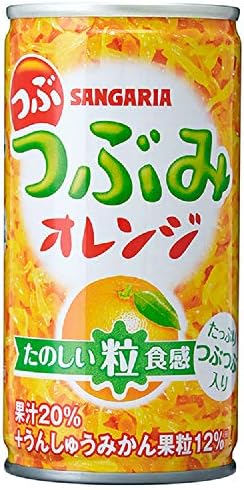 サンガリア つぶみオレンジ 190g缶×30本