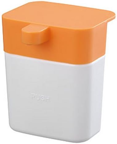 SANEI シンクのディスペンサー 食器洗剤入れ 浮かす収納 ワンプッシュ オレンジ PW1711-LRY5