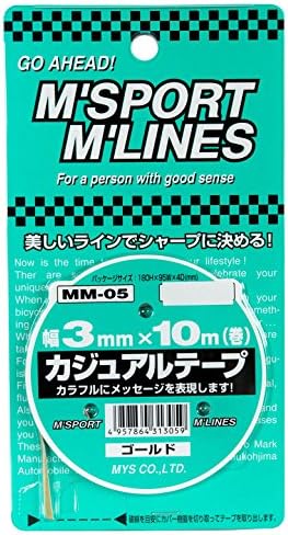 MYS カジュアルテープ ゴールド(3mm×10m) MM-05