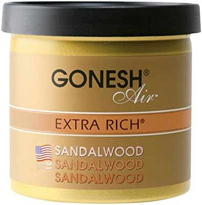 GONESH(ガーネッシュ) 置き型芳香剤 ゲルエアフレシュナー サンダルウッド(白檀の香り) 78g