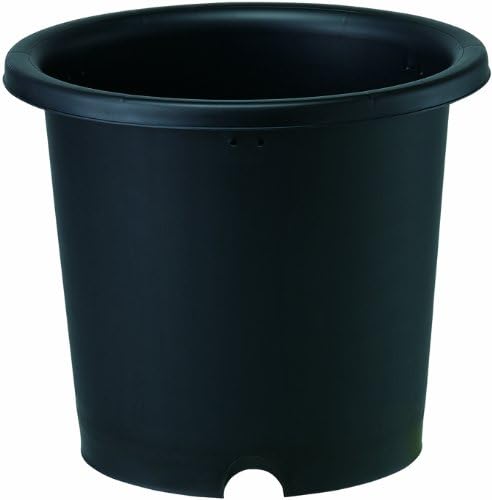 大和プラスチック 菊鉢 6号 φ200×H160 ブラック(つや消し)