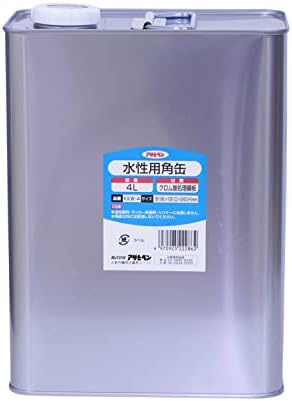 アサヒペン 水性用角缶 4L KKW-4