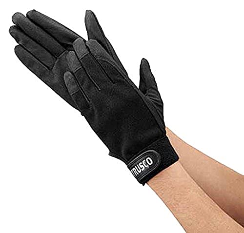 TRUSCO(トラスコ) PU薄手手袋 エンボス加工 LLサイズ ブラック TPUM-B-LL