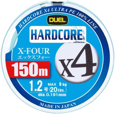 DUEL ( デュエル ) PEライン 釣り糸 HARDCORE X4 ( ライン 釣りライン 釣具 高強度 高感度 )