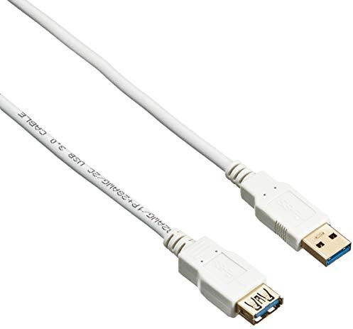 エレコム USBケーブル 延長 USB3.0 (USB A オス to USB A メス) スタンダード 1.5m ホワイト USB3-E15WH
