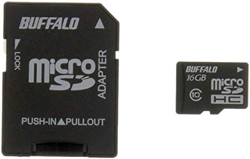 バッファロー BUFFALO Class10 microSDHCカード SD変換アダプター 16GB RMSD-16GC10AB