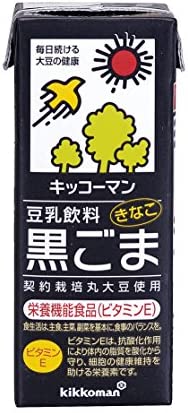 キッコーマン 豆乳飲料 黒ごま 200ml ×18本