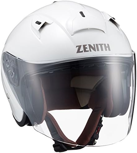 ヤマハ(Yamaha)バイクヘルメット ジェット YJ-14 ZENITH サンバイザーモデル 90791-2278M パールホワイト M (頭囲 57cm~58cm)
