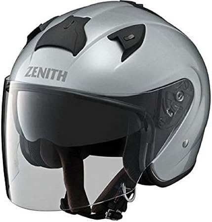 ヤマハ(Yamaha)バイクヘルメット ジェット YJ-14 ZENITH サンバイザーモデル 90791-2279M クリスタルシルバー M (頭囲 57cm~58cm)