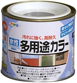 アサヒペン 水性多用途カラー 1/5L ブラウン 水性 多用途 塗料 ペンキ 高耐久性 ツヤあり 無臭タイプ 1回塗り 防カビ剤配合 サビドメ剤配合 日本製