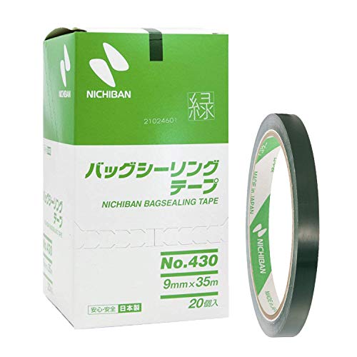 ニチバン バッグシーリングテープ 430 (9mm×35m) 緑 430G
