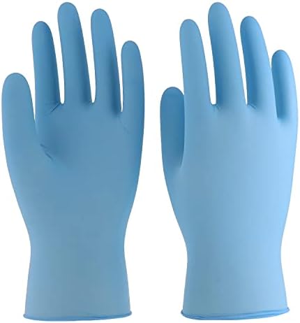 モデルローブ No.992 ( 業務用 ) ニトリル 極薄手 使いきり 手袋 Sサイズ ブルー 100枚入 粉なし 食品衛生法適合 使い捨て